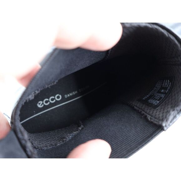 ECCO Shape 35 Ankle Chelsea Boot Size 40 9 / 9.5 Black Leather Block Heel Light - Picture 10 of 12